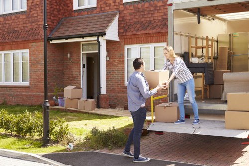 House removalists helping a family move in Riddlesdown