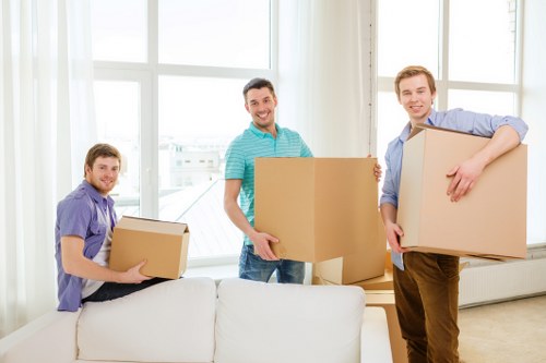 Careful loading of household items during a Riddlesdown home removal