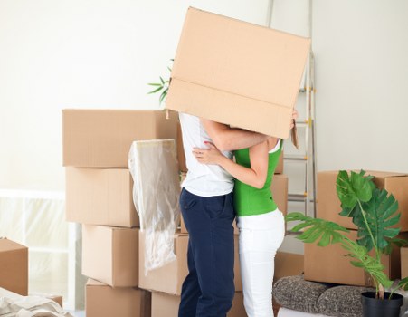 Packing office equipment for relocation in Riddlesdown