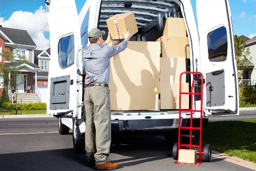 Furniture and boxes being loaded for a Riddlesdown home move