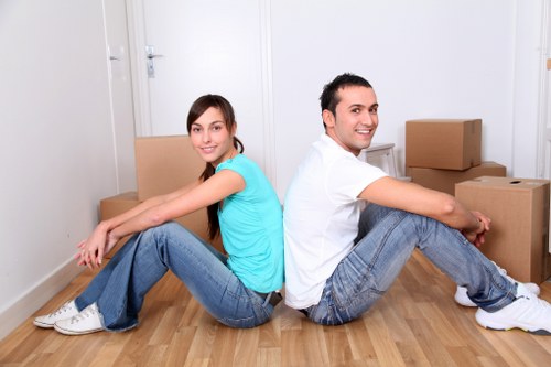 Careful handling of boxes and furniture by a local mover
