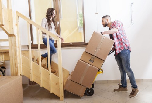 Loading items into a van for a Riddlesdown move