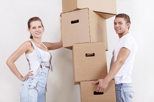 A moving van ready for a local house or office move in Riddlesdown