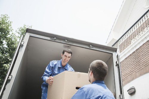 Preparing boxes and household items for a move in Riddlesdown