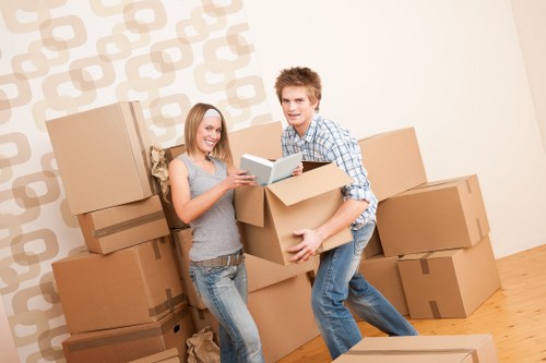 Commercial relocation support for a local business move