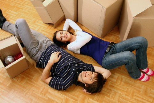 Careful furniture loading for a Riddlesdown van service